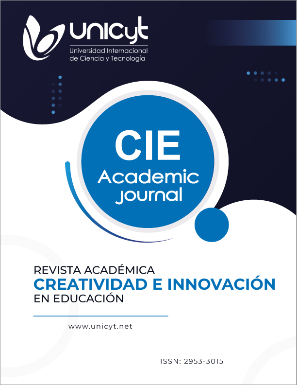 Portada Revista Académica CIE Academic Journal